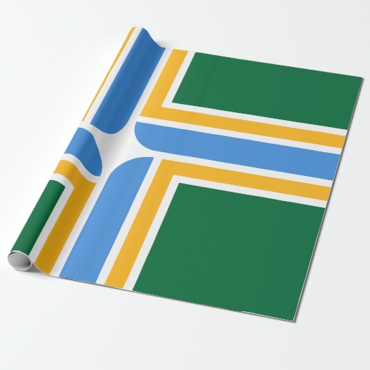 Flagge von Portland (Oregon) Geschenkpapier (Ungerollt)
