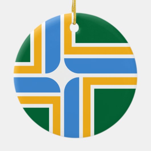 Flagge von Portland (Oregon) Keramik Ornament (Hinten)