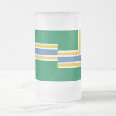 Flagge von Portland, Oregon Mattiert Glass Beer Ta Mattglas Bierglas (Mittel)