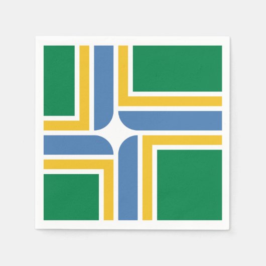 Flagge von Portland, Oregon Napkins Serviette (Vorderseite)