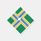 Flagge von Portland, Oregon Napkins Serviette (Ecke)