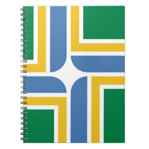 Flagge von Portland, Oregon-Notebook Notizblock