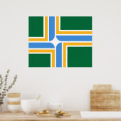 Flagge von Portland (Oregon) Poster (Küche)