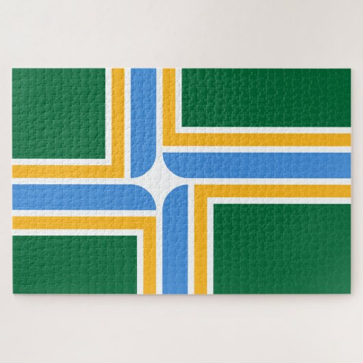 Flagge von Portland (Oregon) Puzzle (Horizontal)