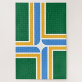 Flagge von Portland (Oregon) Puzzle (Vertikal)