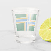 Flagge von Portland (Oregon) Schnapsglas (Rückseite)