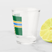 Flagge von Portland (Oregon) Schnapsglas (Rechts)