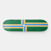 Flagge von Portland (Oregon) Skateboard (Horizontal)