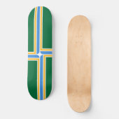 Flagge von Portland (Oregon) Skateboard (Vorderseite)
