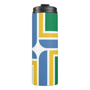 Flagge von Portland, Oregon Thermal Tumbler Thermosbecher
