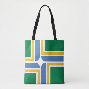 Flagge von Portland, Oregon Tote Tag Tasche