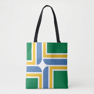 Flagge von Portland, Oregon Tote Tag Tasche