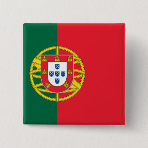 Flagge von Portugal Button