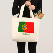 Flagge von Portugal Jumbo Stoffbeutel (Vorderseite (Produkt))
