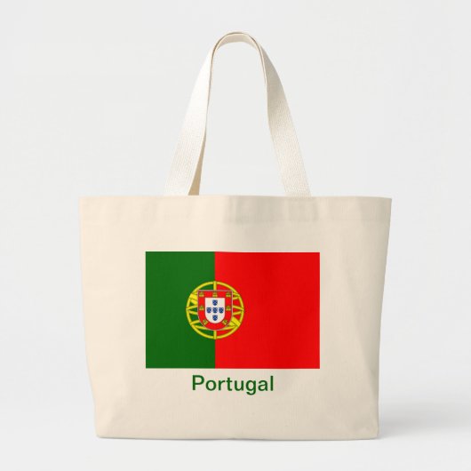 Flagge von Portugal Jumbo Stoffbeutel (Vorne)