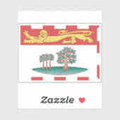 Flagge von Prinz Edward Island Aufkleber (Blatt)