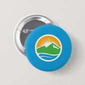 Flagge von Provo, Utah Button (Vorne & Hinten)