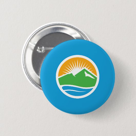 Flagge von Provo, Utah Button (Vorne & Hinten)