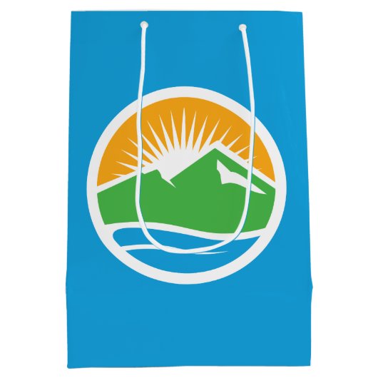 Flagge von Provo, Utah Mittlere Geschenktüte (Rückseite)