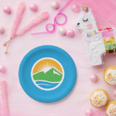 Flagge von Provo, Utah Pappteller (Party)