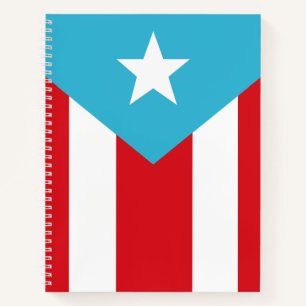 Flagge von Puerto Rico 1892 Notizblock