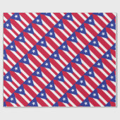 Flagge von Puerto- Rico - Banderade Puerto Rico Geschenkpapier (Flach)