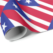 Flagge von Puerto- Rico - Banderade Puerto Rico Geschenkpapier (Rolleneckpunkt)