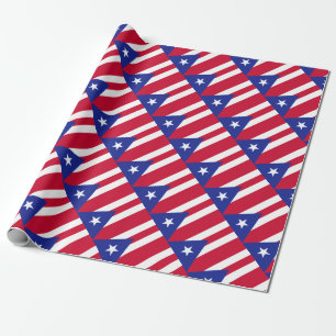 Flagge von Puerto- Rico - Banderade Puerto Rico Geschenkpapier