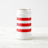 Flagge von Puerto Rico Bierglas (Mittel)