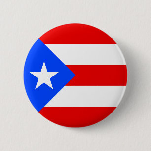 Flagge von Puerto Rico Button