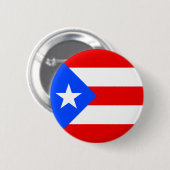 Flagge von Puerto Rico Button (Vorne & Hinten)