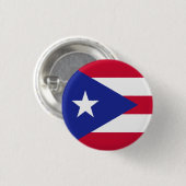 Flagge von Puerto Rico Button (Vorne & Hinten)