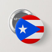 Flagge von Puerto Rico Button (Vorne & Hinten)