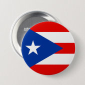 Flagge von Puerto Rico Button (Vorne & Hinten)