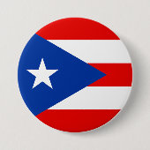 Flagge von Puerto Rico Button (Vorderseite)