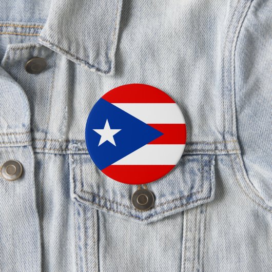 Flagge von Puerto Rico Button (Beispiel)