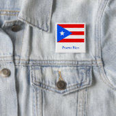 Flagge von Puerto Rico Button (Beispiel)