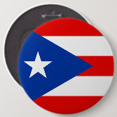 Flagge von Puerto Rico Button (Vorne & Hinten)