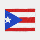 Flagge von Puerto Rico Fleecedecke (Vorderseite (Horizontal))
