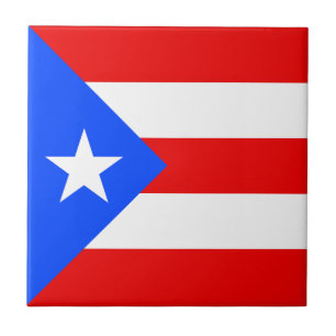 Flagge von Puerto Rico Fliese