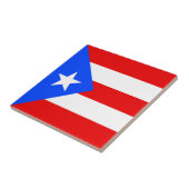 Flagge von Puerto Rico Fliese (Seite)