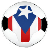 Flagge von Puerto Rico Fußball (Gedreht)