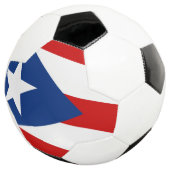 Flagge von Puerto Rico Fußball (Dreiviertel)