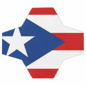 Flagge von Puerto Rico Fußball (Flach)