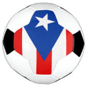 Flagge von Puerto Rico Fußball (Gedreht)