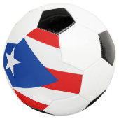 Flagge von Puerto Rico Fußball (Dreiviertel)