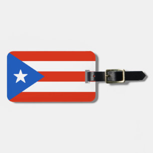 Flagge von Puerto Rico Gepäckanhänger