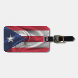 Flagge von Puerto Rico Gepäckanhänger