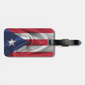 Flagge von Puerto Rico Gepäckanhänger (Rückseite horizontal)