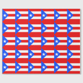 Flagge von Puerto Rico Geschenkpapier (Flach)